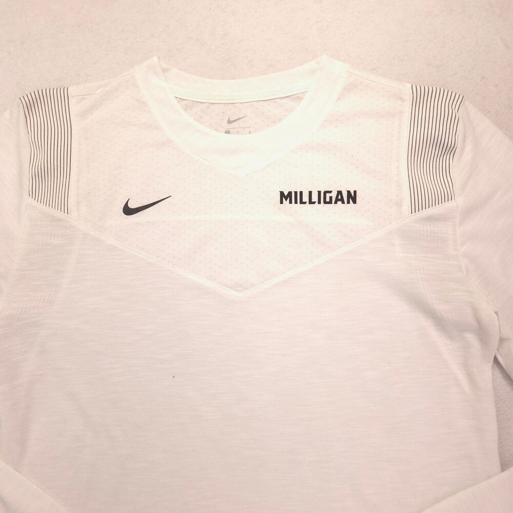 Nike Casual Crew Neck Long Sleeve Graphic T Shirt Mens Size Large L White